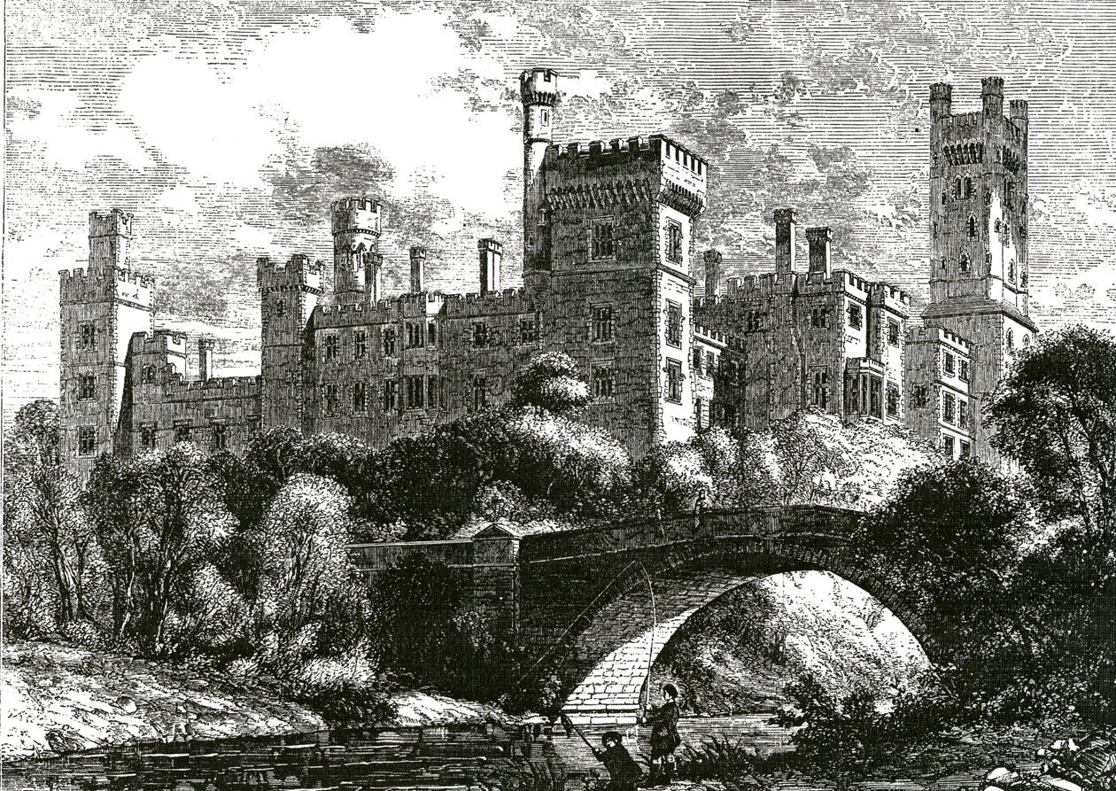 Zamek Lismore, opublikowany w „Wiadomościach budowlanych”, 1858 (rycina) autorstwa English School