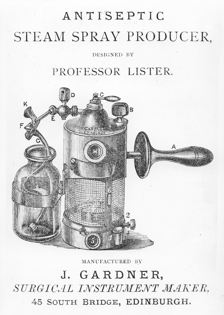Spray parowy Listera autorstwa English School