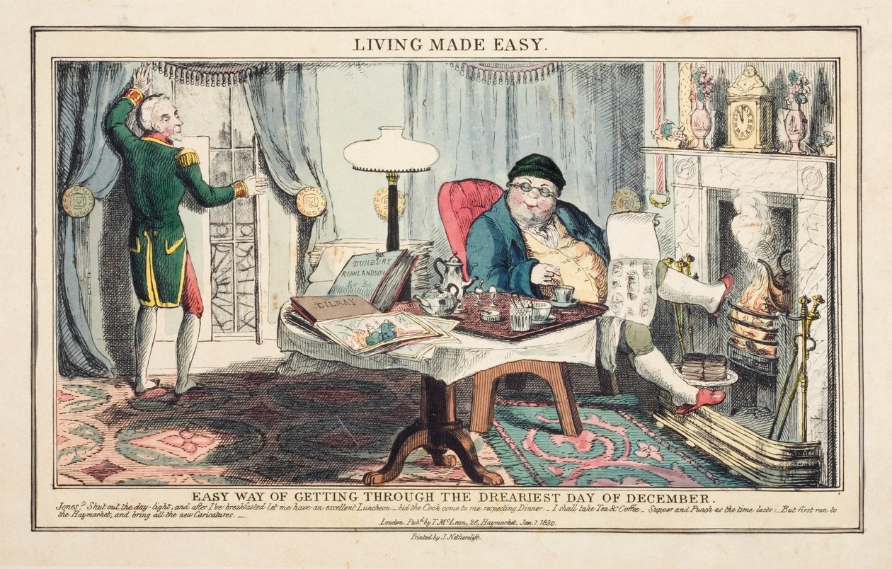 Living Made Easy, wydrukowane przez J. Netherclift, wydane w Londynie przez Thomas McLean autorstwa English School