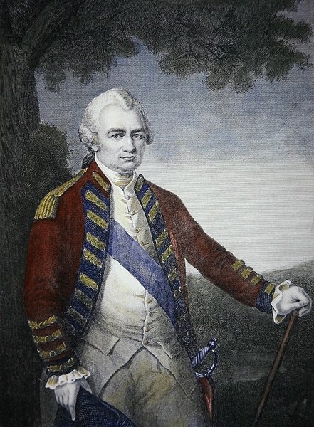 Lord „Clive of India”, założyciel Dominium Wielkiej Brytanii w Indiach (kolor lito) autorstwa English School