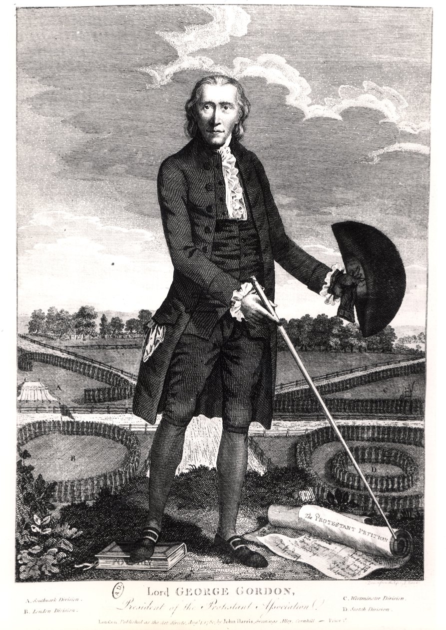 Lord George Gordon (1752-93) 1780 autorstwa English School