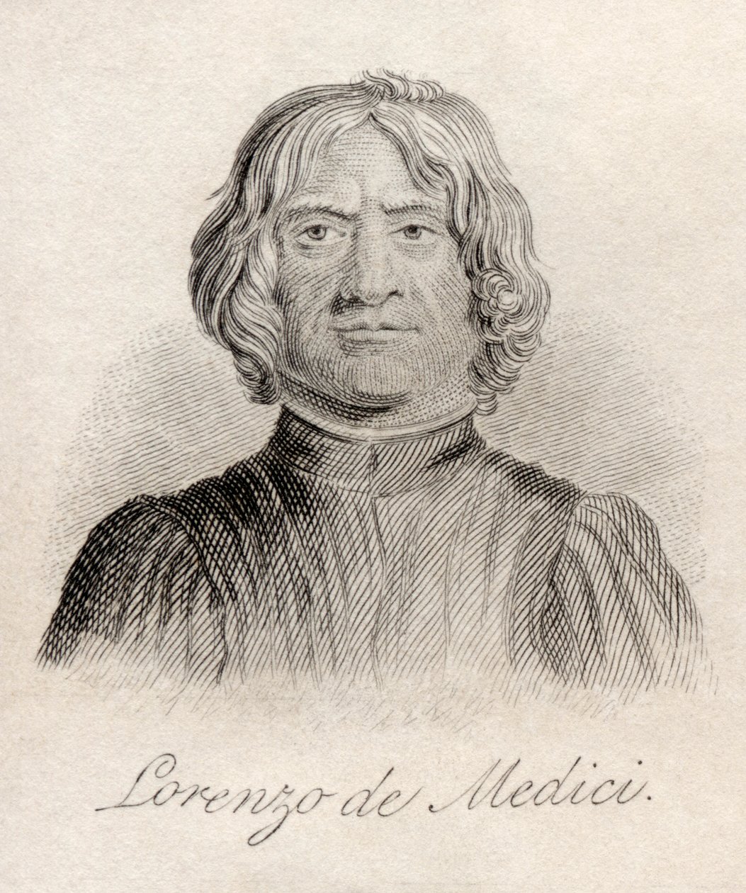 Lorenzo de Medici, ze „Słownika historycznego Krabba”, opublikowanego w 1825 r. autorstwa English School