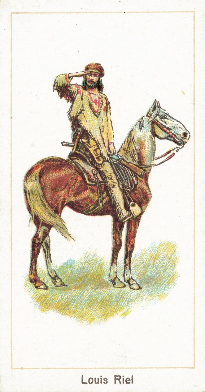 Louis Riel (chromolit) autorstwa English School