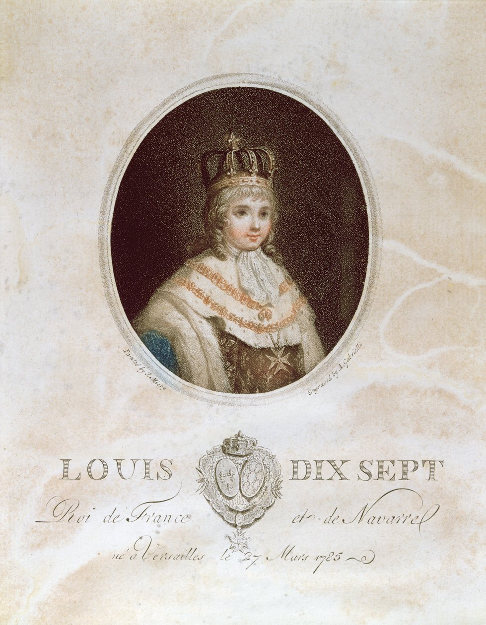 Ludwik XVII, c. 1793 autorstwa English School