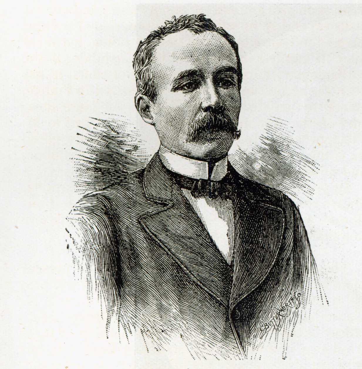 M. Clemenceau, z "Godziny wypoczynku", 1891 r. autorstwa English School