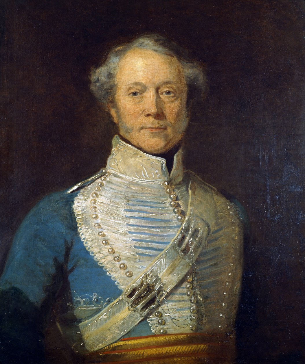Major Duncan Montgomerie (1789-1878) ok. 1840 r. autorstwa English School
