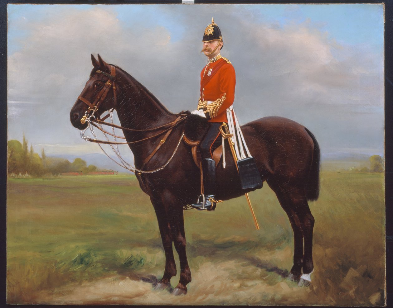Major George Froom, 2. batalion, The Connaught Rangers, c.1881 autorstwa English School