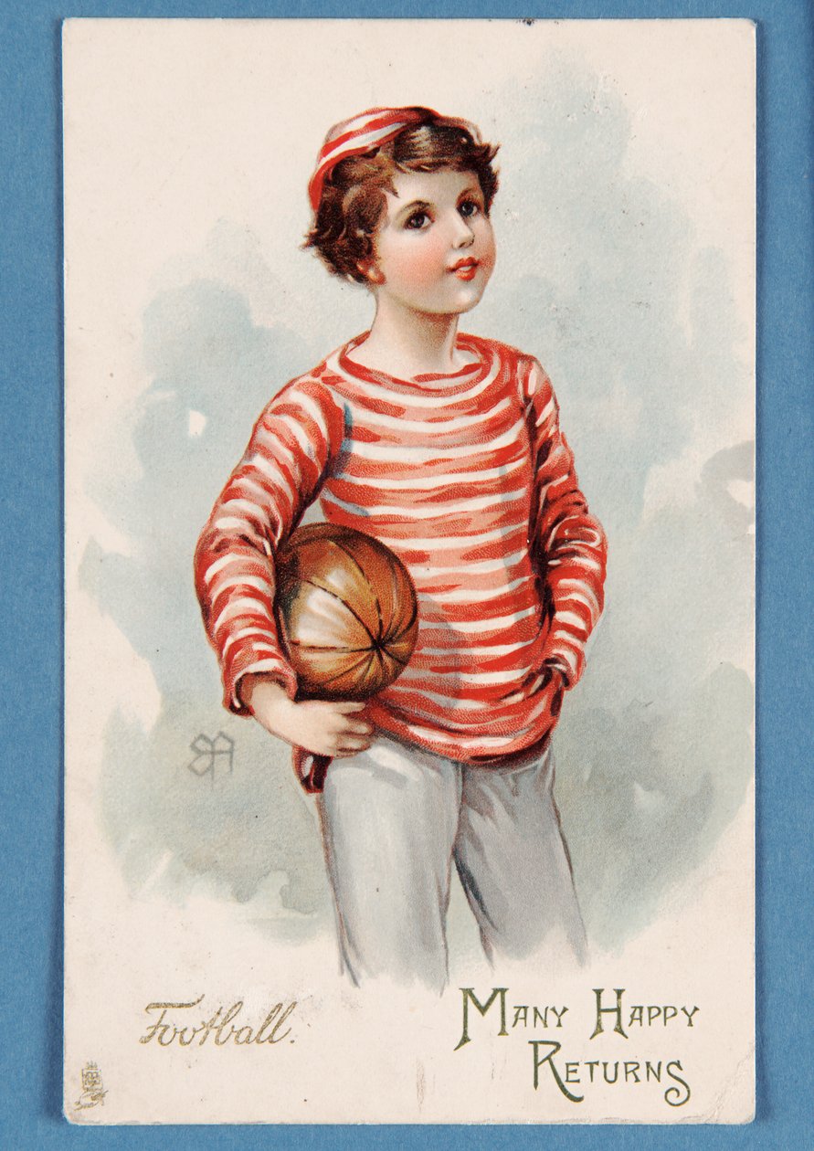 Wiele szczęśliwych powrotów, pocztówka urodzinowa, 1909 autorstwa English School