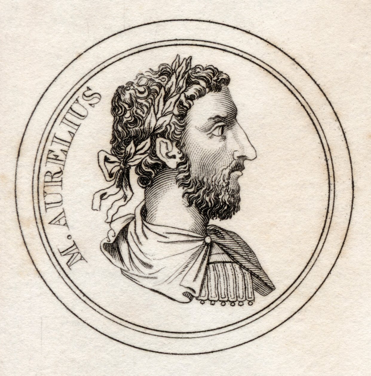 Marek Aureliusz, ze „Słownika historycznego Krabba”, opublikowanego w 1825 r. autorstwa English School