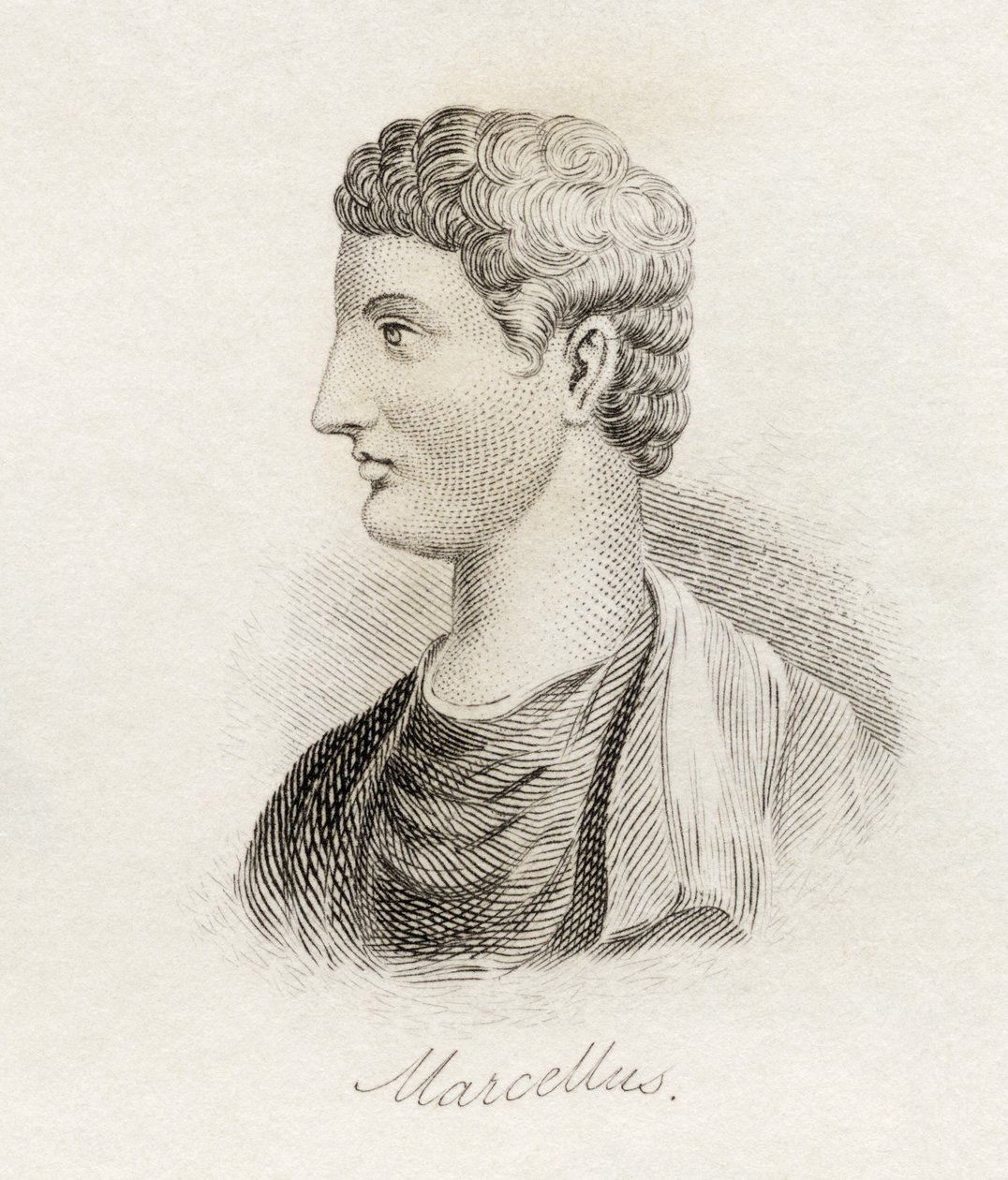 Marcus Claudius Marcellus, ze „Słownika historycznego Krabba”, opublikowanego w 1825 r. autorstwa English School