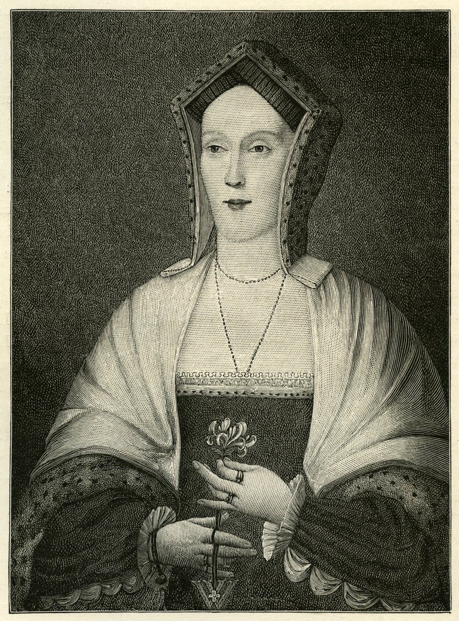 Margaret Pole, hrabina Salisbury, ilustracja do „Krótkiej historii ludu angielskiego (tom II)” autorstwa Johna Richarda Greena autorstwa English School