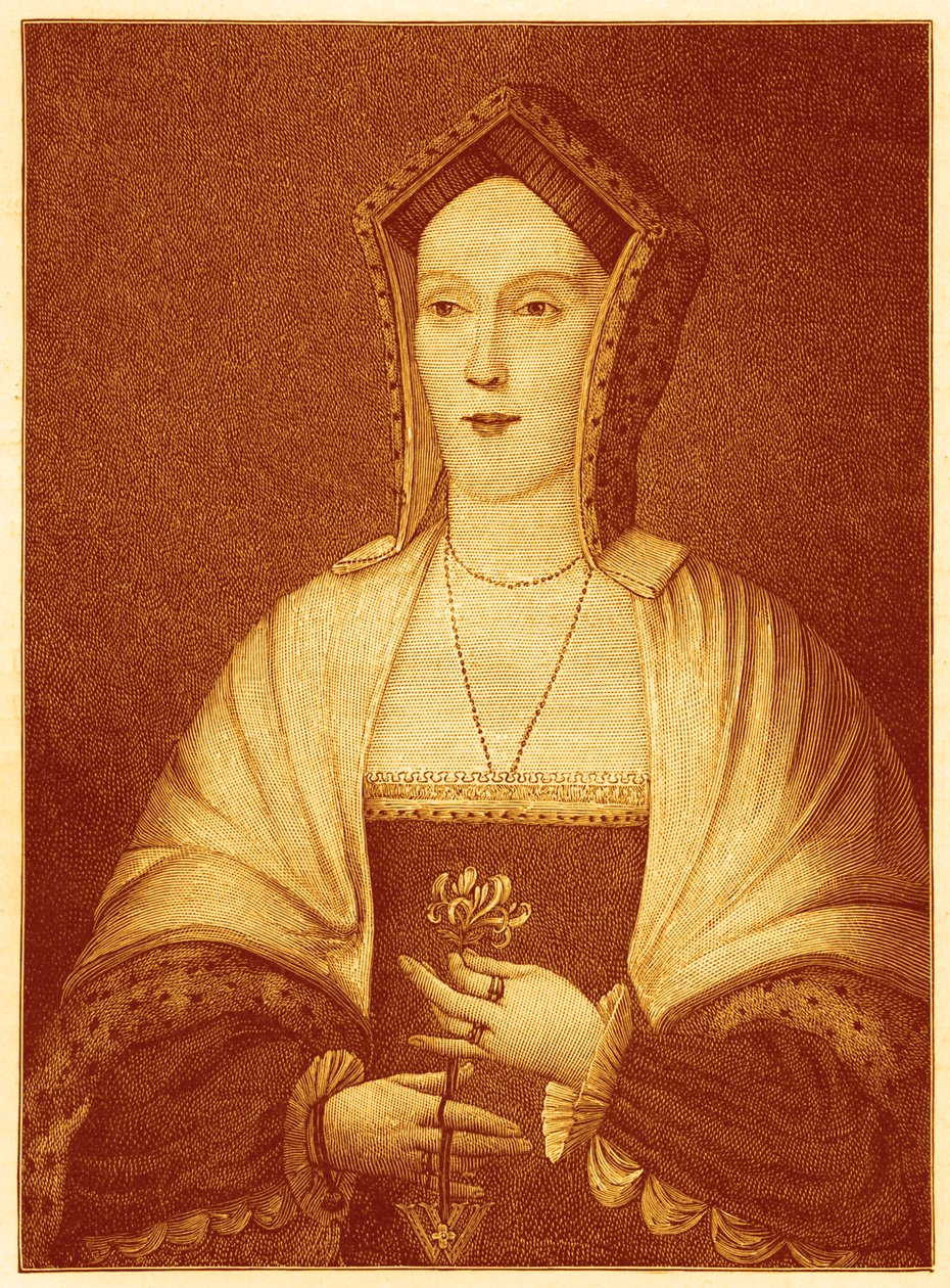 Margaret Pole, hrabina Salisbury, ilustracja do „Krótkiej historii ludu angielskiego (tom II)” autorstwa Johna Richarda Greena autorstwa English School