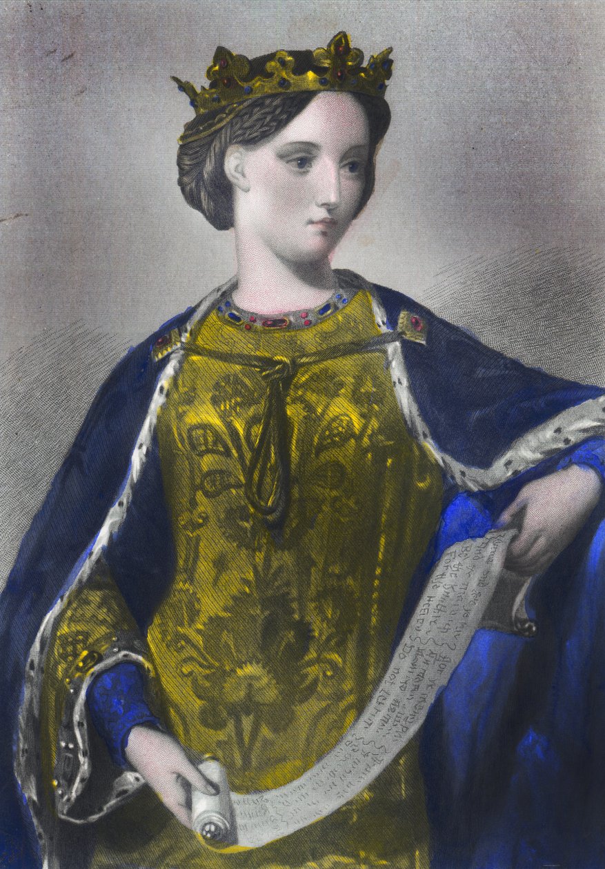 Marguerite of France, Queen of Edward I, druk Henry G. Bohn, Londyn, 1856 autorstwa English School