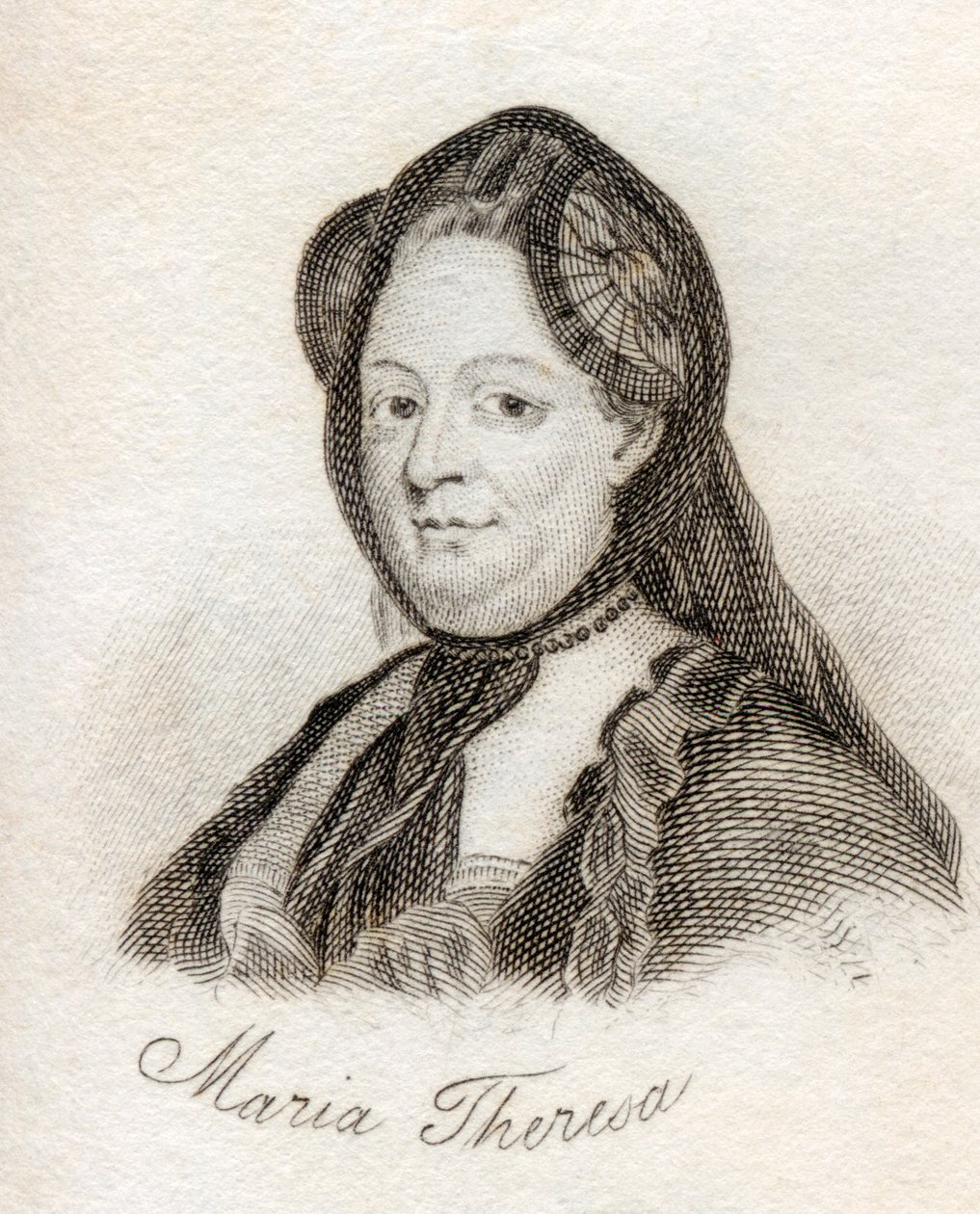 Maria Teresa, ze „Słownika historycznego Krabba”, opublikowana w 1825 r. autorstwa English School