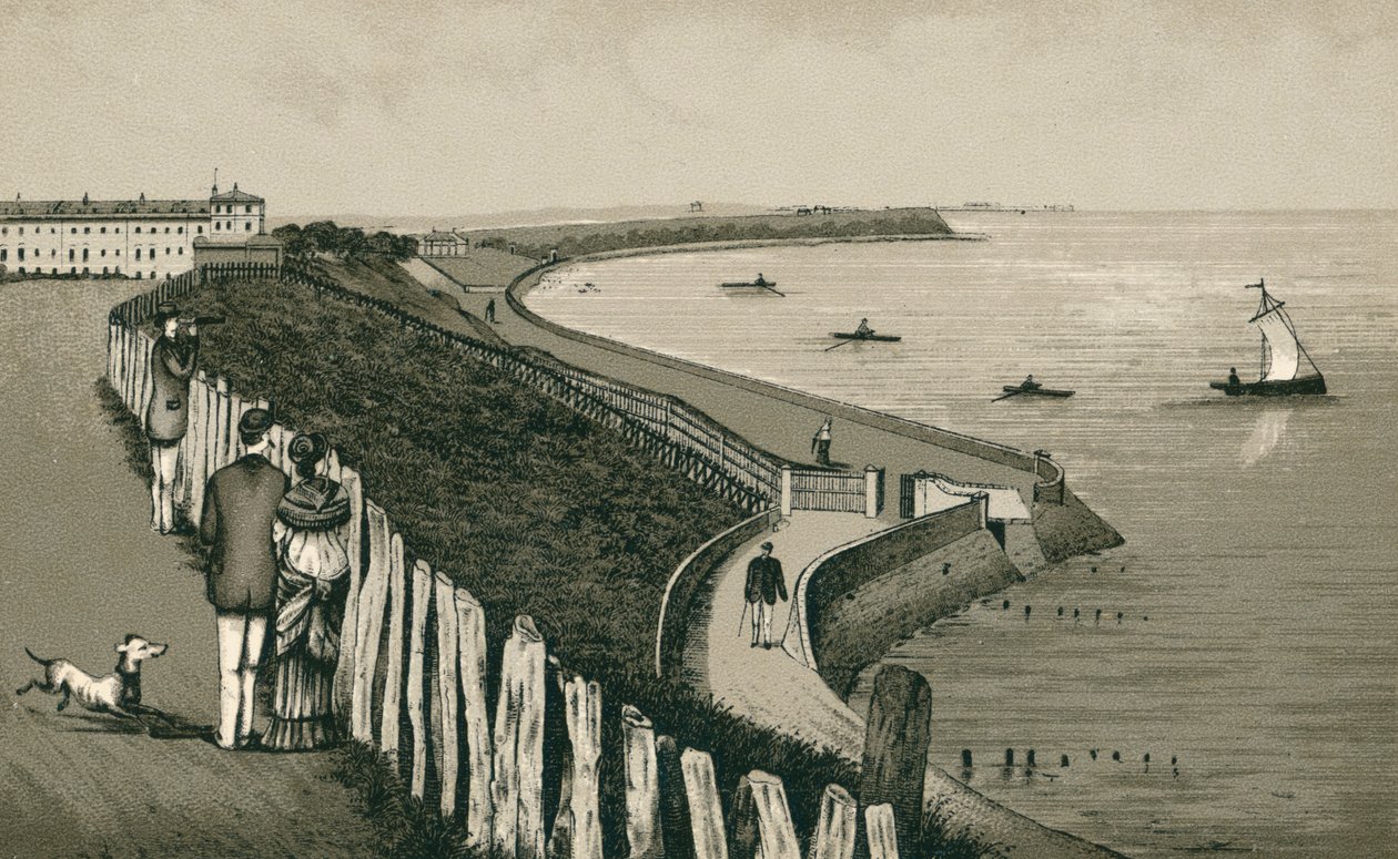 Marine Parade, Dovercourt (litografia) autorstwa English School