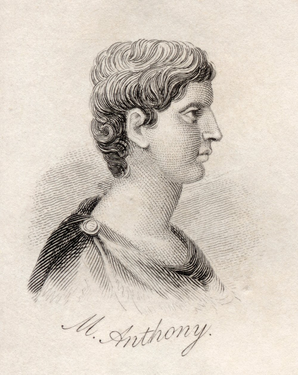 Mark Anthony, z „Słownika historycznego Krabba”, opublikowanego w 1825 r. autorstwa English School