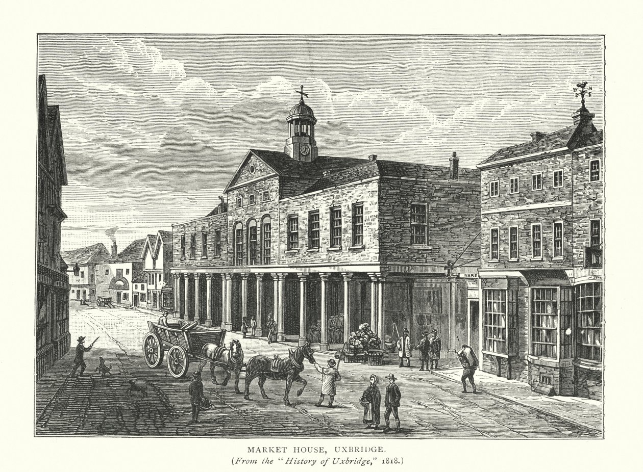 Market House, Uxbridge (grawerunek) autorstwa English School