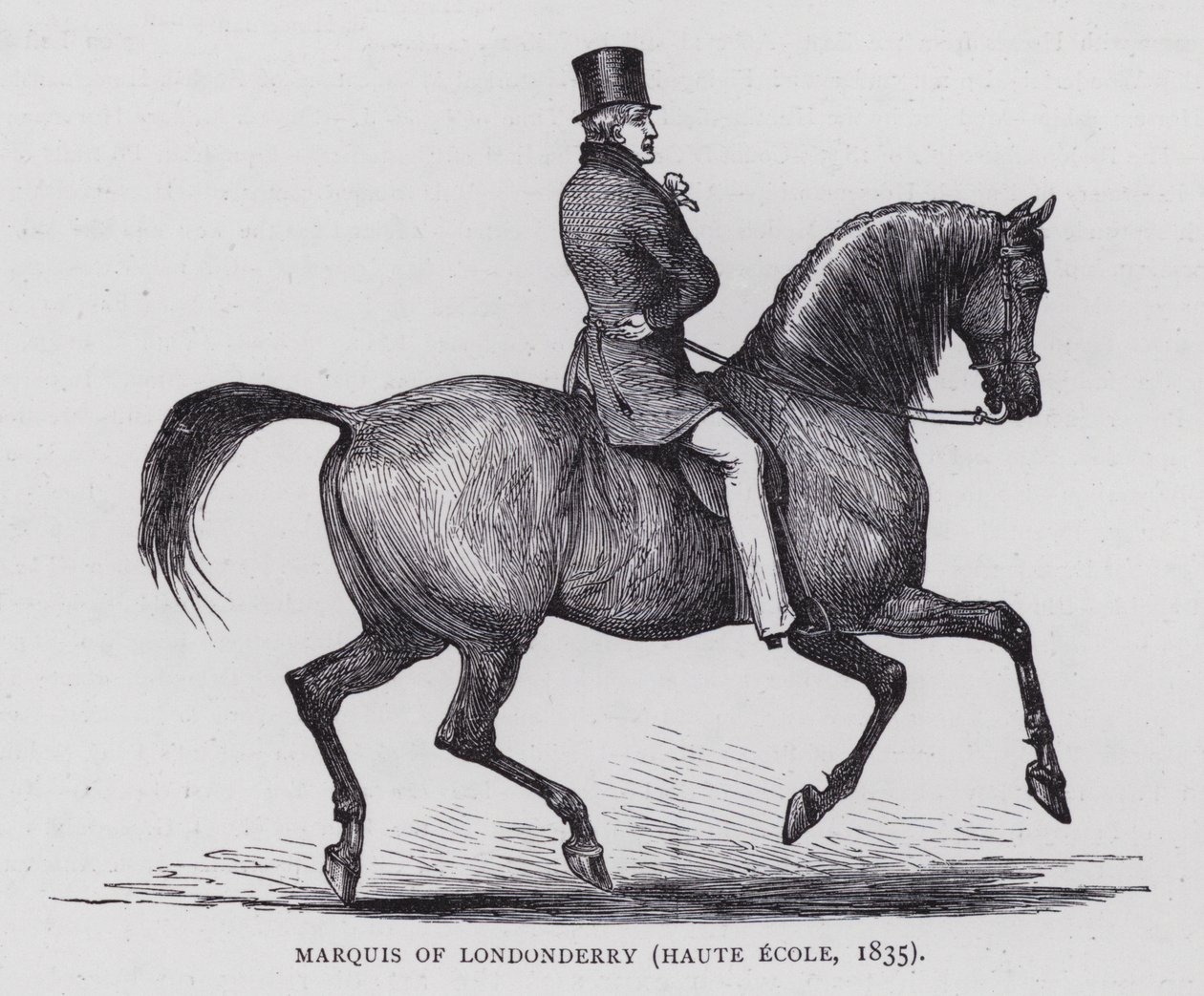 Marquis of Londonderry (grawerowanie) autorstwa English School