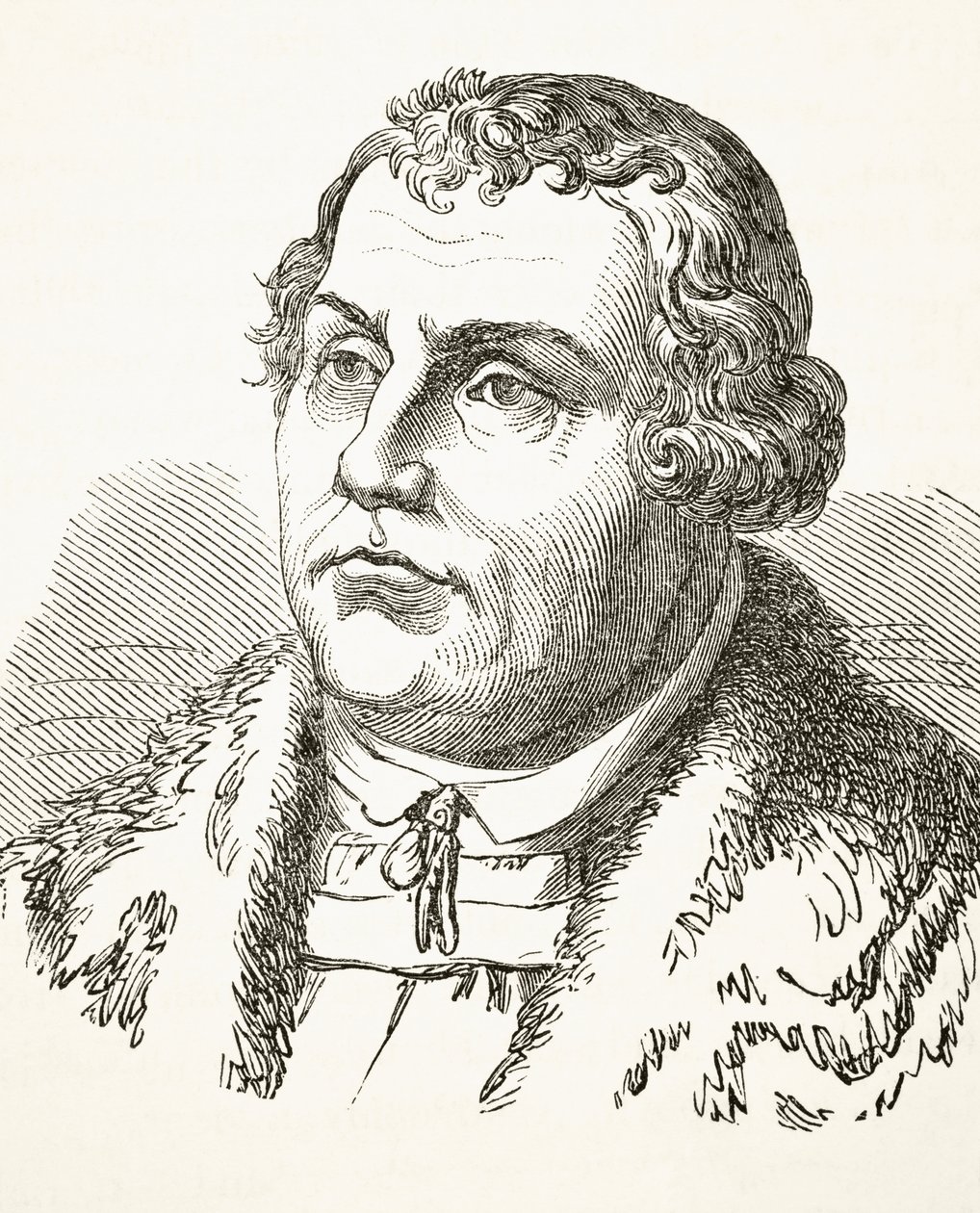 Martin Luther, z „The National and Domestic History of England” Williama Hickmana Smitha Aubreya (1858-1916) opublikowanego w Londynie ok. 1890 r. autorstwa English School