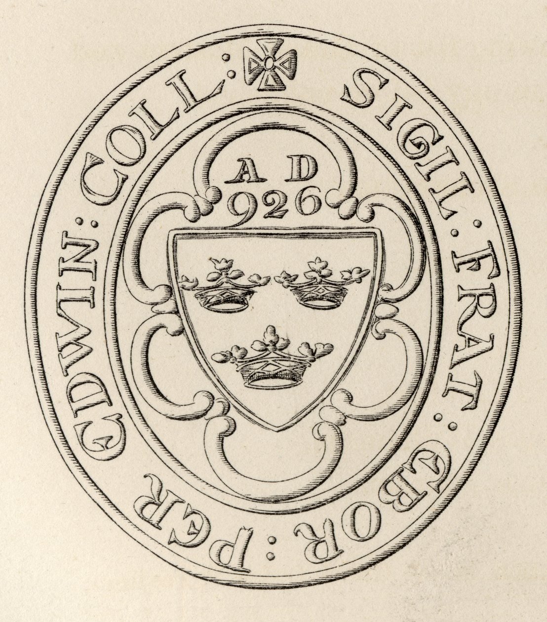 Pieczęć masońska Wielkiej Loży Wielkiej Anglii, York, ok. 1766, z Historii masonerii, tom II, wydanej przez Thomasa C. Jacka, Londyn, 1883 autorstwa English School
