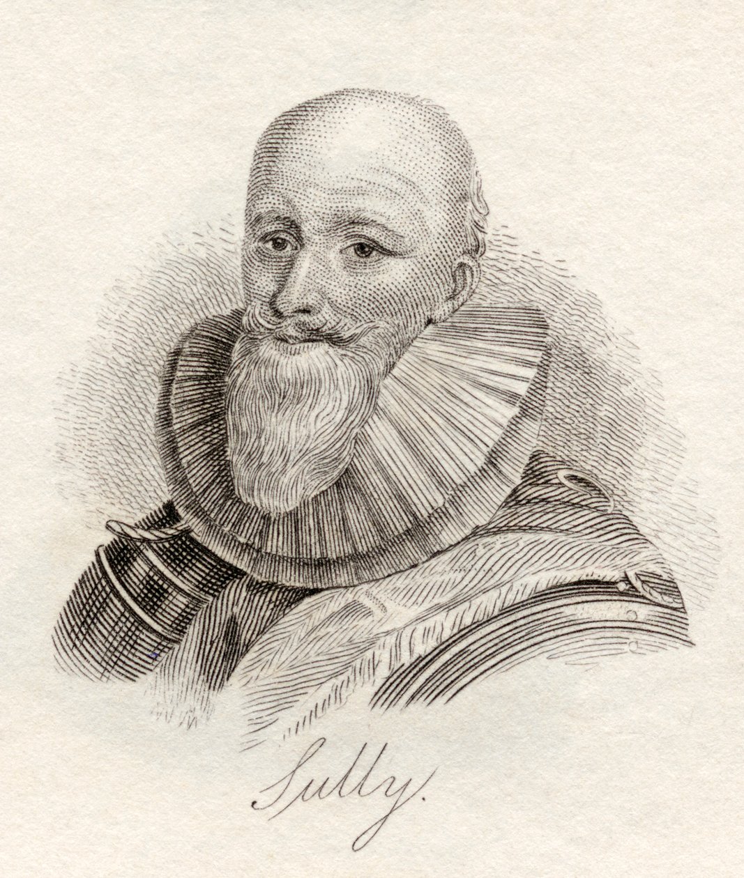 Maximilien de Bethune, książę de Sully, z „Słownika historycznego Krabba”, opublikowanego w 1825 r. autorstwa English School