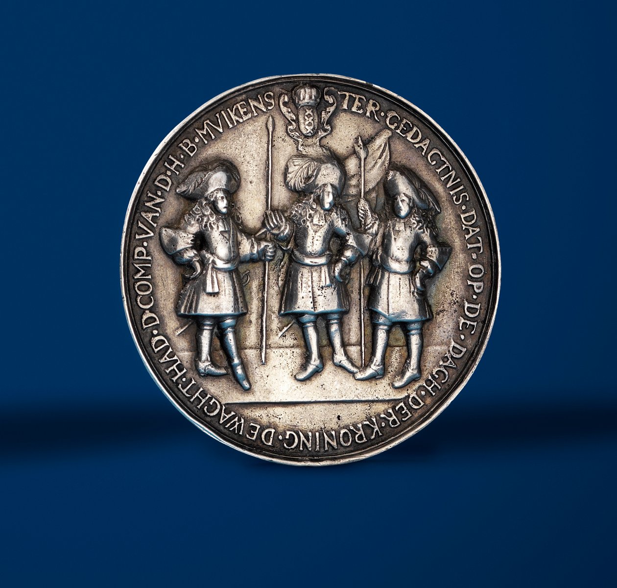 Medal upamiętniający uroczystość koronacji Wilhelma i Marii w Amsterdamie, 1869 (srebrny) (rewers z 419671) autorstwa English School