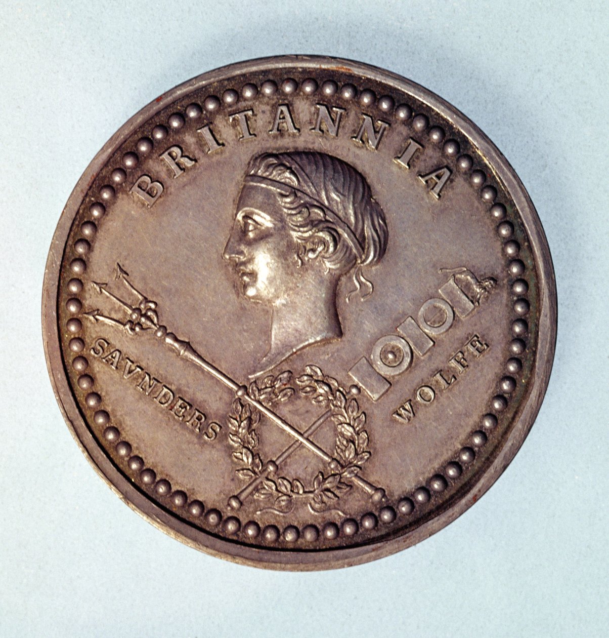 Medal upamiętniający zdobycie przez Brytyjczyków Quebecu autorstwa English School