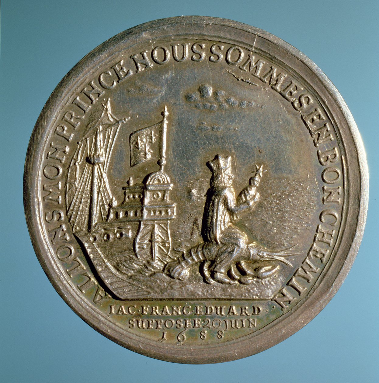 Medal upamiętniający narodziny księcia Jakuba (1688-1766), 1688 autorstwa English School