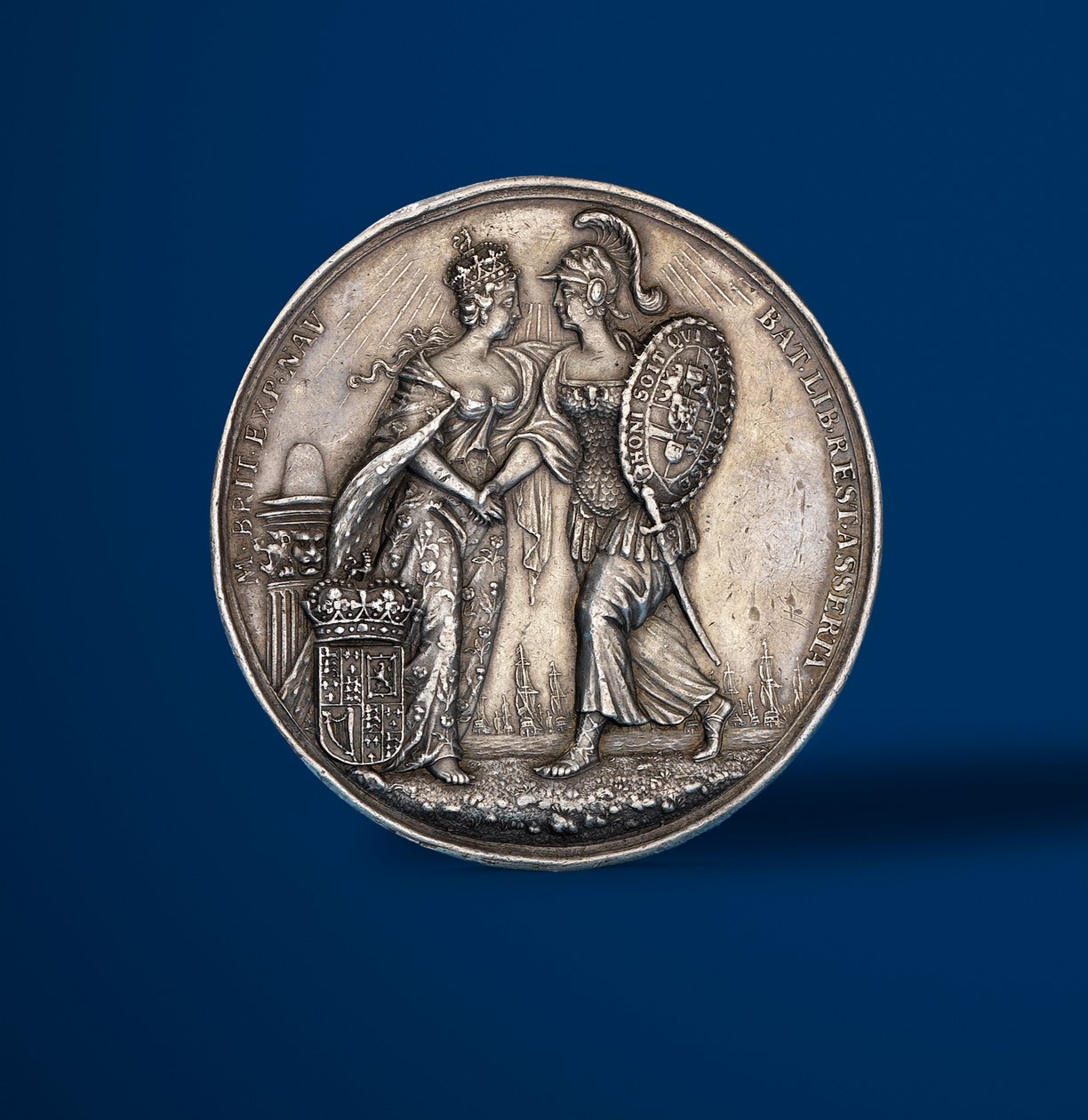 Medal upamiętniający koronację Wilhelma i Marii, 1689 (srebrny) (rewers z 419670) autorstwa English School