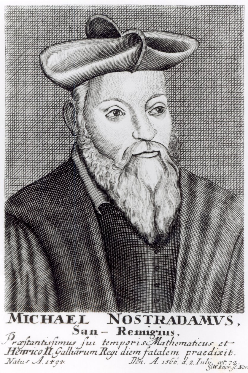Michel Nostradamus (1503-66) autorstwa English School