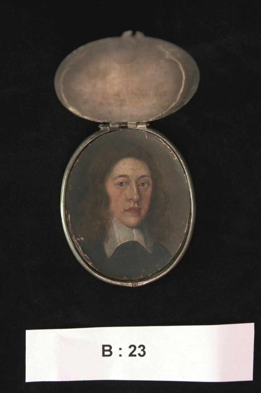 Miniatura Henry Cromwell, Lord Lieutenant of Ireland, c.1655-59 (akwarela) autorstwa English School
