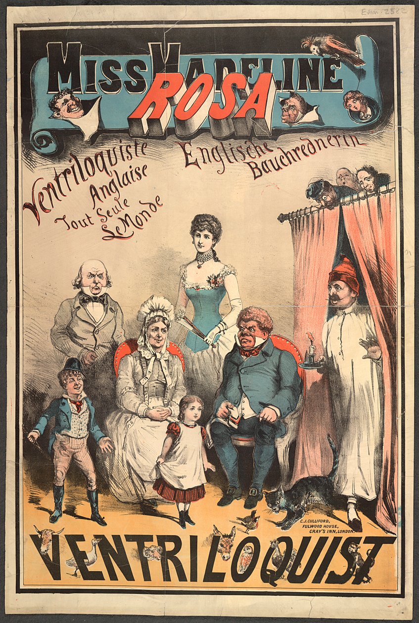 Panna Madeline Rosa, brzuchomówca autorstwa English School