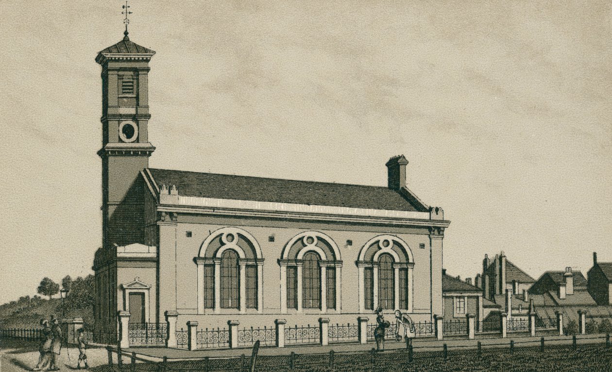 Mission Hall, Dovercourt (litografia) autorstwa English School