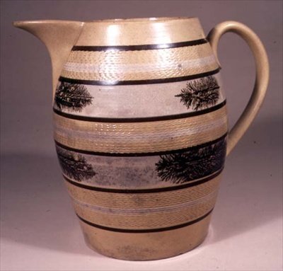 Dzbanek do mokki, prawdopodobnie wykonany w Staffordshire, ok. 1830 (kamionka) autorstwa English School