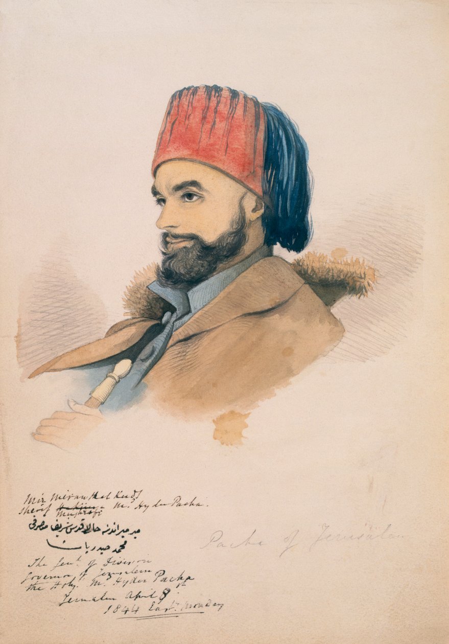 Mohammed Hayder, Pasza Jerozolimy, 1844 autorstwa English School