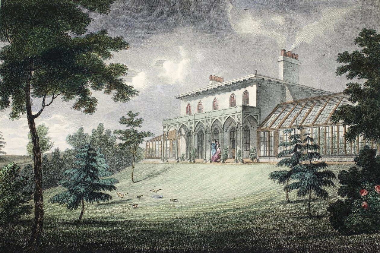 Góra Ararat, Wimbledon, wyd. c1828. autorstwa English School