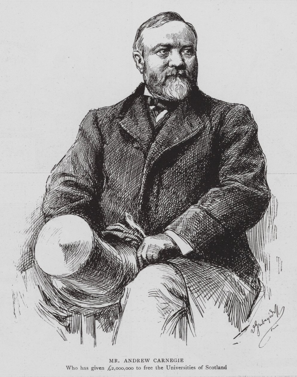 Andrew Carnegie (litografia) autorstwa English School