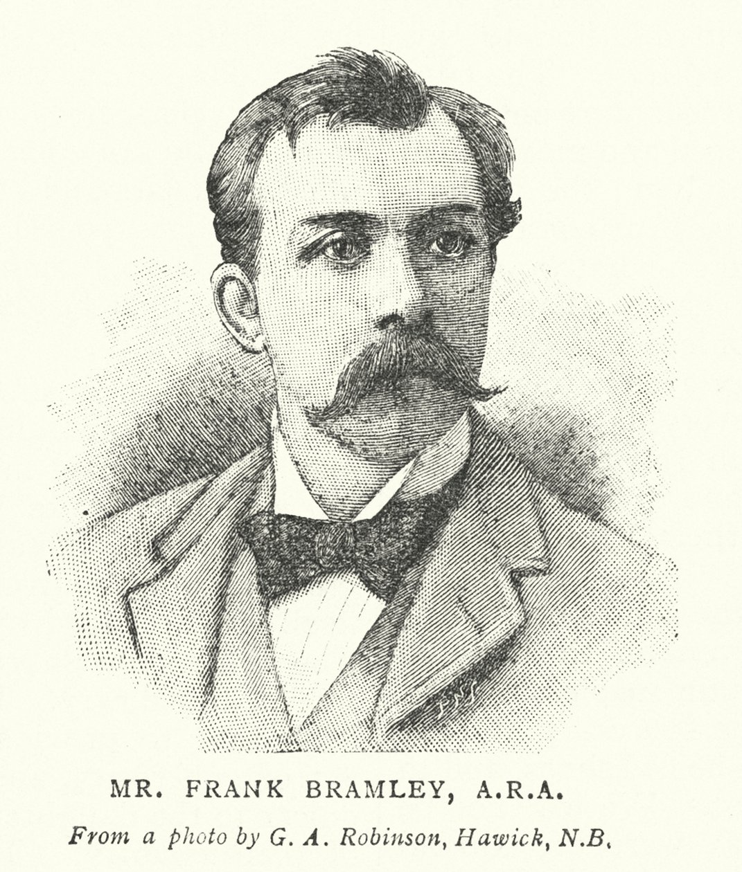 Pan Frank Bramley, ARA (grawerowanie) autorstwa English School