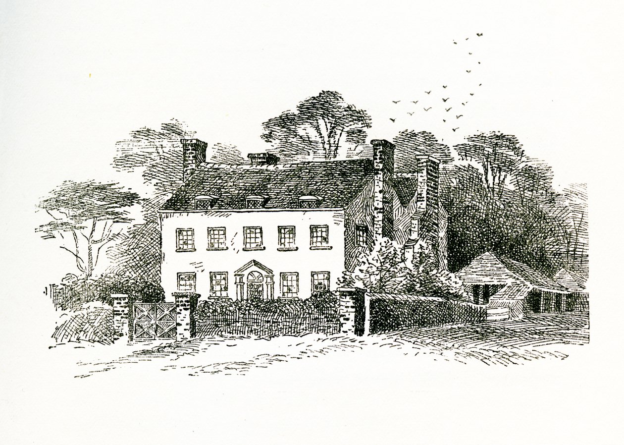 Dom pani Snookes w Ringmer, Sussex, Anglia, 1733 autorstwa English School