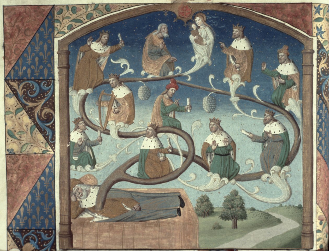 Pani Hunter 36 f.36v Bóg, z psałterza Huntera, c.1170 autorstwa English School