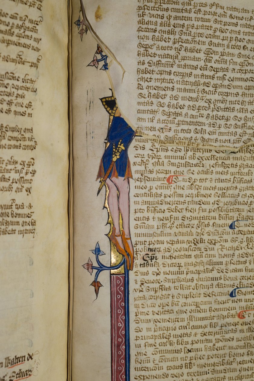 Ms. New Coll 242, f.178r, Komentarz do polityki Arystotelesa autorstwa Waltera Burleya (pióro i atrament na welinie) autorstwa English School