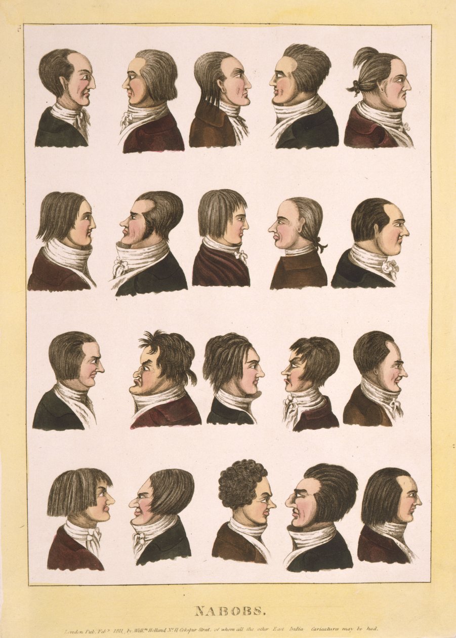 Nabobs, pub.1811 (kolorowy grawerunek) autorstwa English School