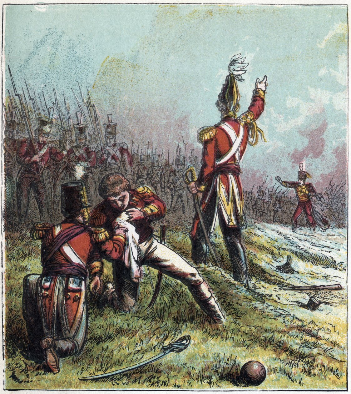 Wojna napoleońska: Bitwa pod Coruną (La Coruna) w Hiszpanii 16 stycznia 1809 r.: przeciwstawiła się armii francuskiej armii angielskiej i była świadkiem śmierci brytyjskiego dowódcy Sir Johna Moore