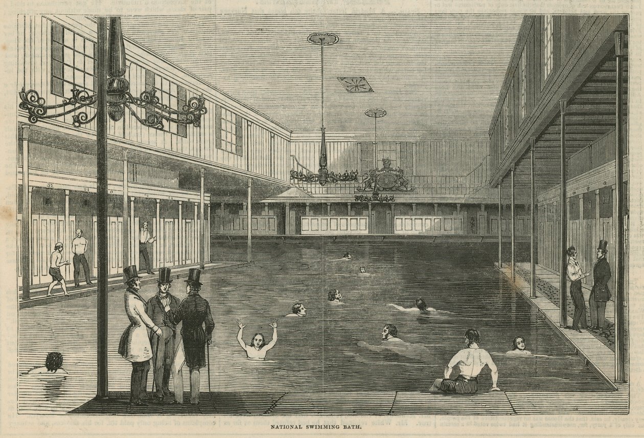 Kąpielisko Narodowe (grawerunek) autorstwa English School