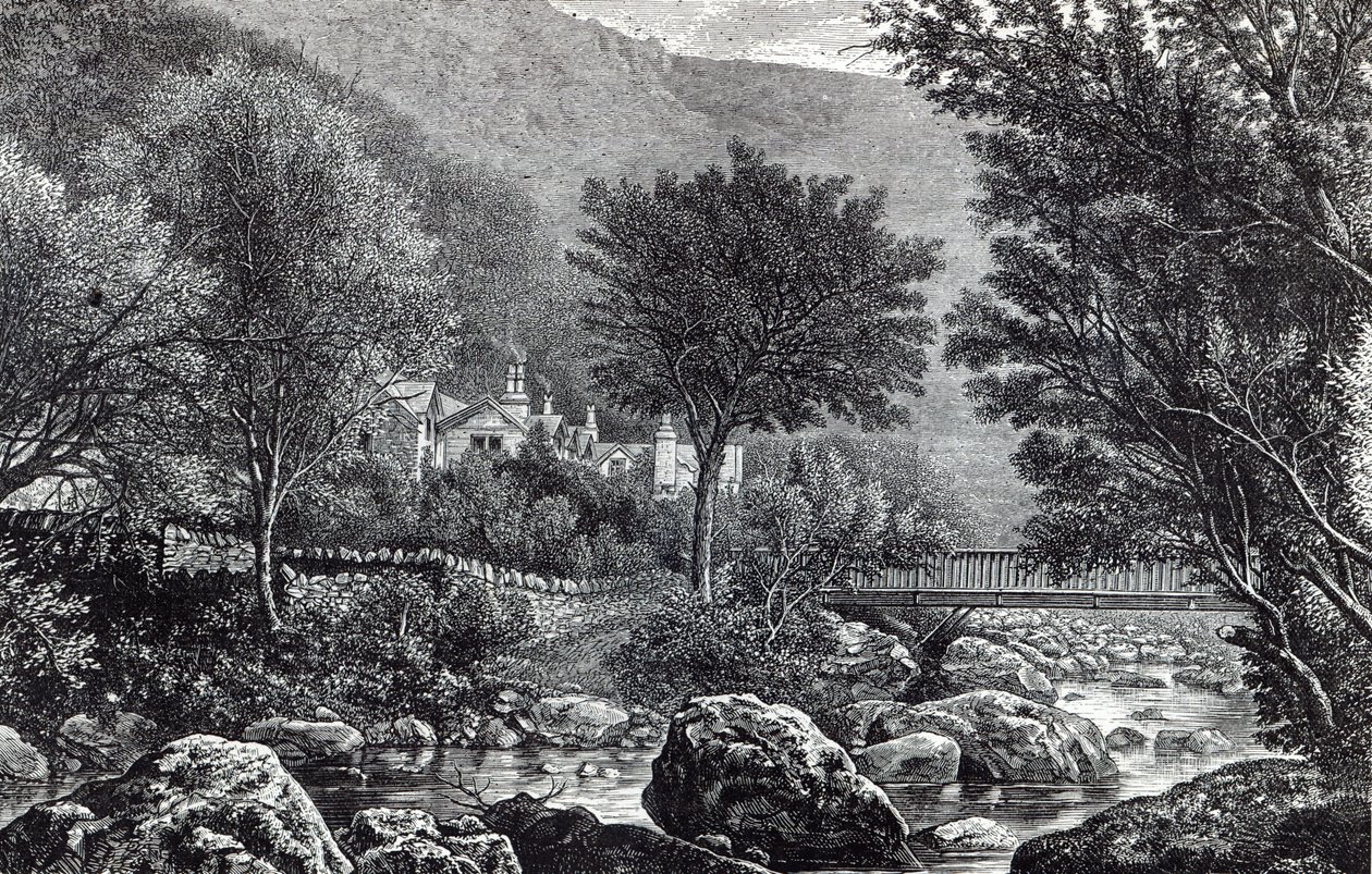 Niedaleko Lynmouth, z „Godziny wypoczynku”, 1888 r. autorstwa English School