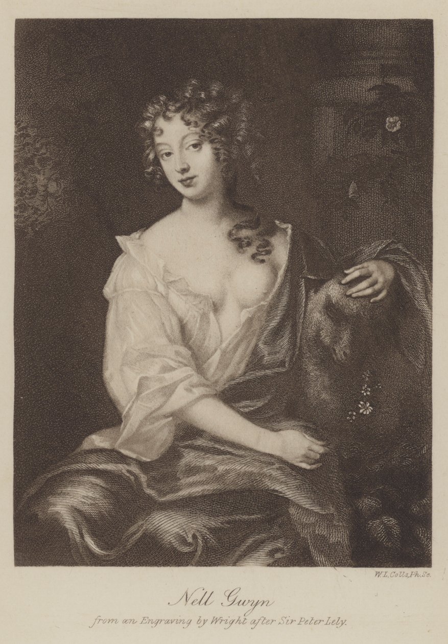 Nell Gwyn (grawerunek) autorstwa English School