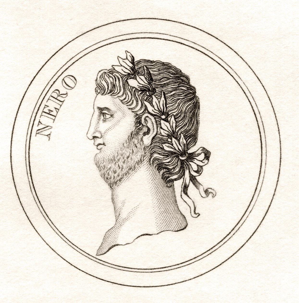 Nero, ze „Słownika historycznego Krabba”, opublikowanego w 1825 r. autorstwa English School