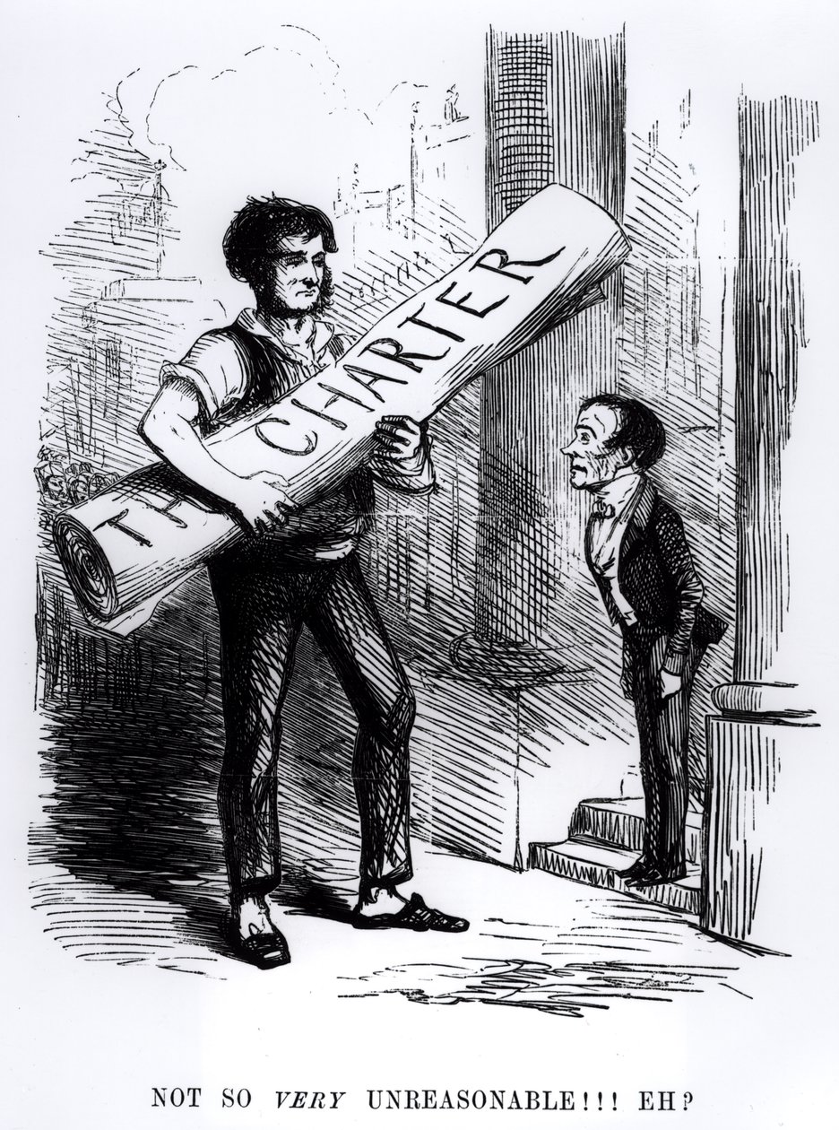 "Nie tak bardzo nierozsądne, Eh", rysunek z Punch Magazine, 1848 (rycina) (bw zdjęcie) autorstwa English School