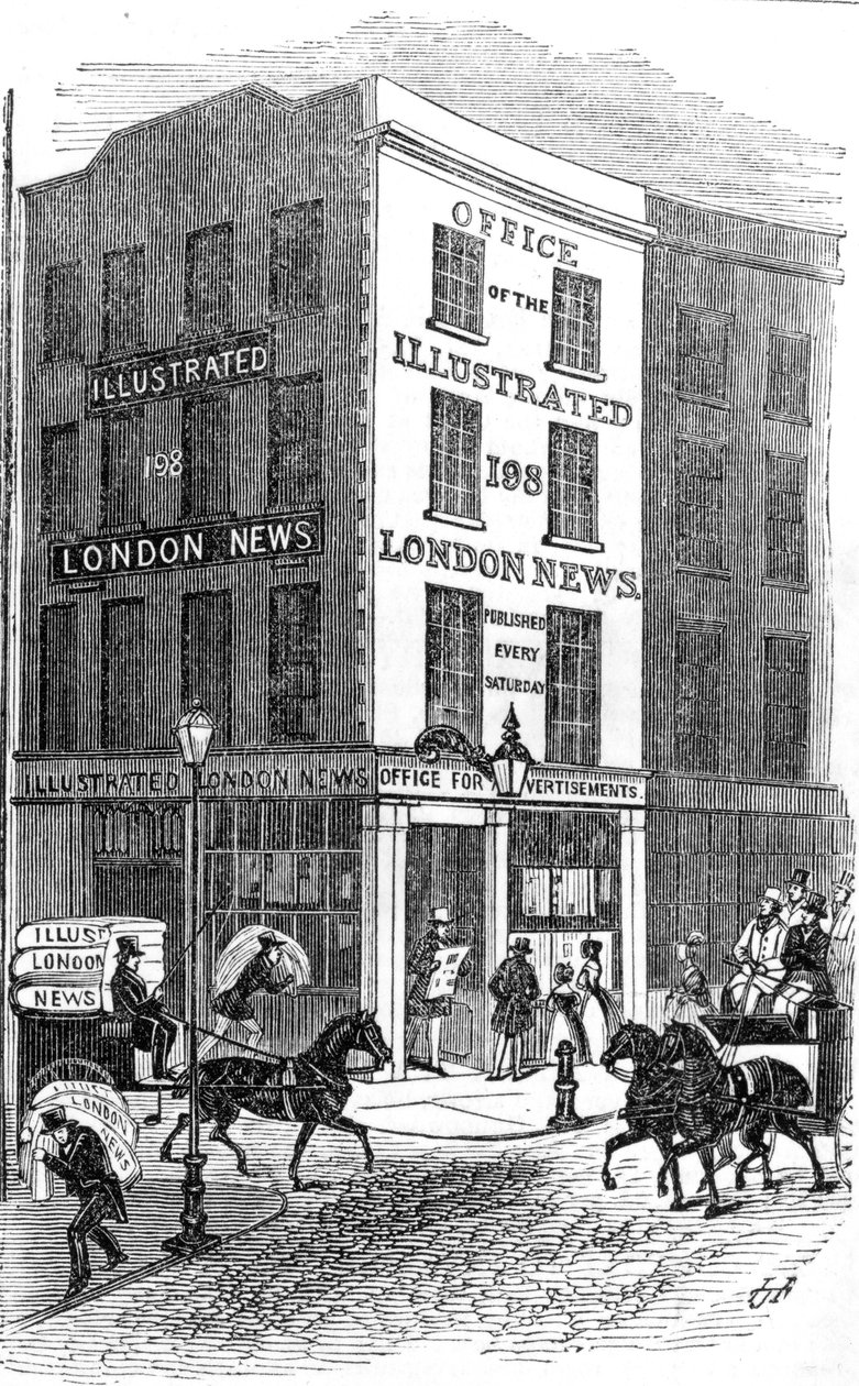 Biuro Illustrated London News, 1842 autorstwa English School