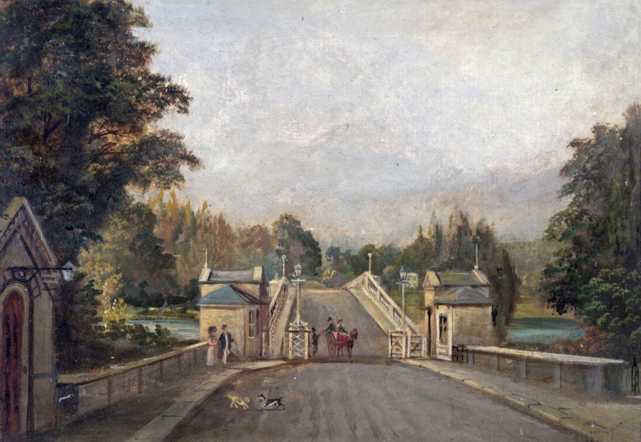 Stary most Richmond, 1779 autorstwa English School